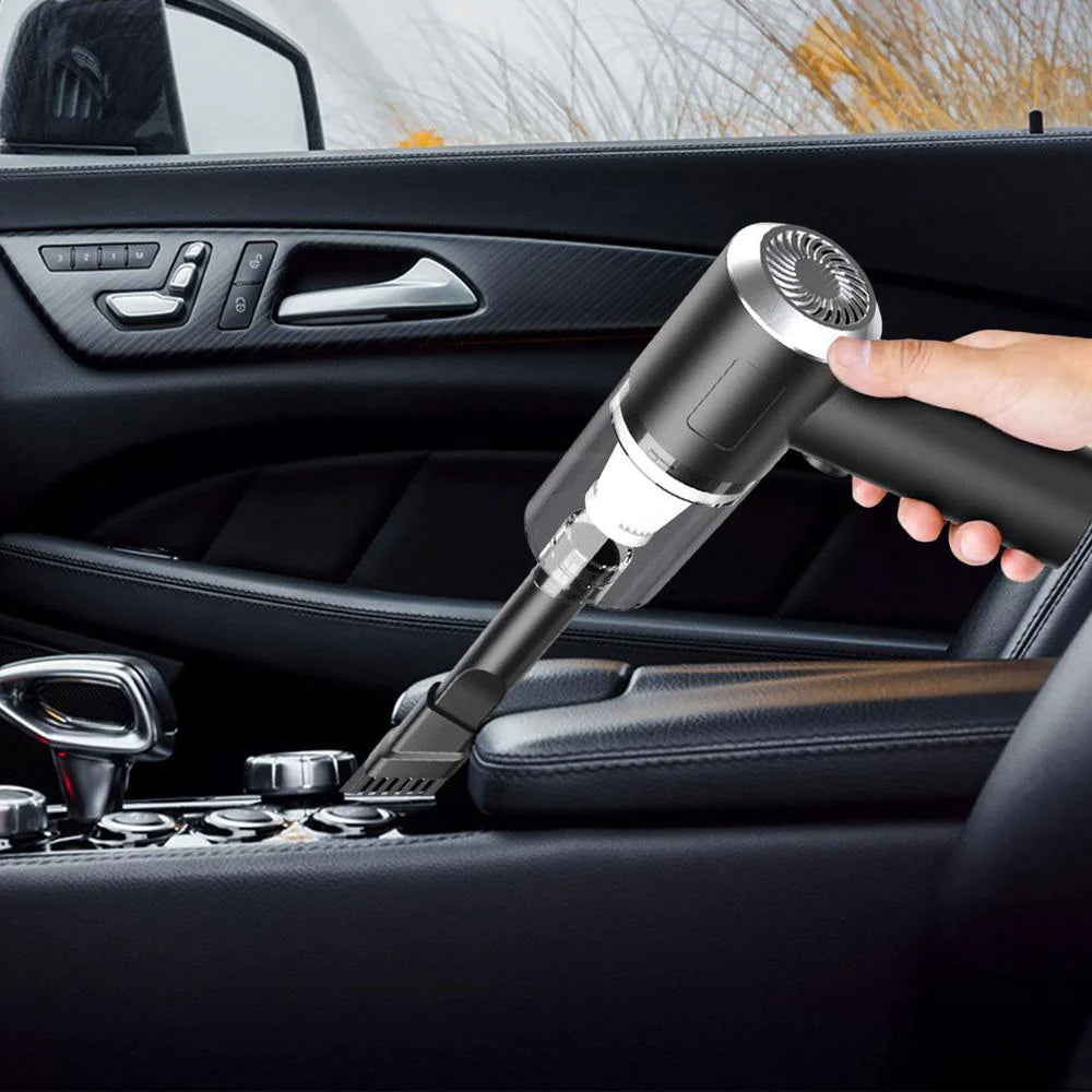 Powerful 120W Cordless Car Vacuum – High Suction, Portable, Fast Cleaning