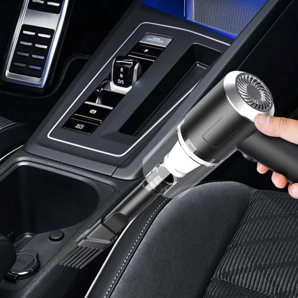 Powerful 120W Cordless Car Vacuum – High Suction, Portable, Fast Cleaning