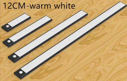 LED Motion Sensor Light Strip – Auto On/Off, USB Rechargeable, Warm Light